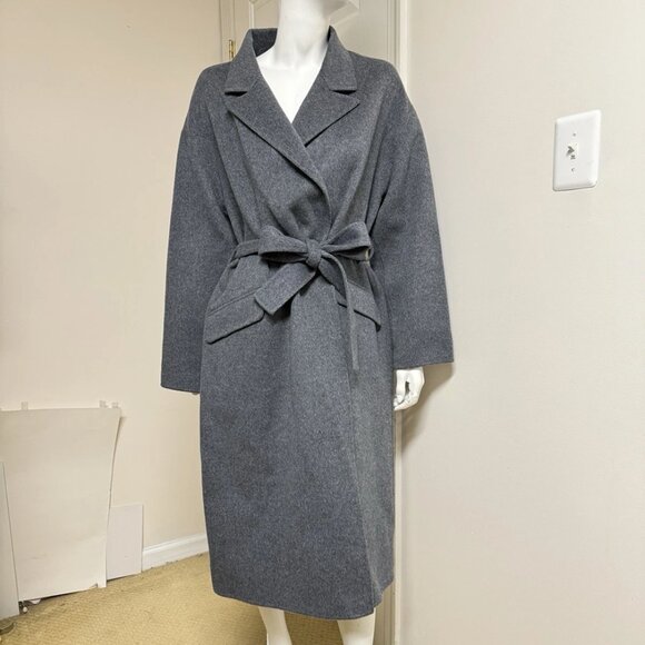 Theory Wool & Cashmere-Blend Robe Coat - Picture 5 of 9